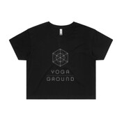 Women's Crop Tee | Black